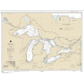 NOAA Chart 14500-Great Lakes by East View Geospatial in Saudi Arabia