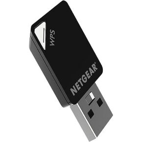 نيت جير محول ميني USB واي فاي A6100-100PES AC600 802.11ac ثنائي النطاق (150/433 ميجابت في الثانية)، اسود in Kuwait