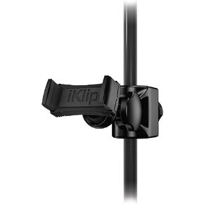 IK Multimedia iKlip Xpand Tablet Holder for mic Stands, fits iPad and Android Tablets Between 7" to 12.9" with an Adjustable 360° Swivel and Soft-Touch fit in Saudi Arabia