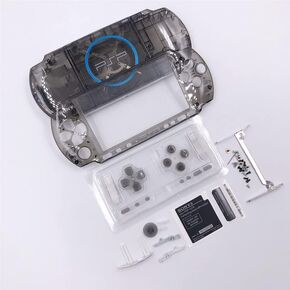 New Replacement PSP 3000 Full Housing Shell Cover with Buttons Screws Set -Clear Black. in Kuwait