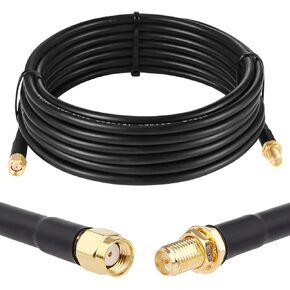 XRDS 25ft RP-SMA Male to RP-SMA Female Coax Cable - WiFi Antenna Extension for Router & Network Card Adapter in Saudi Arabia