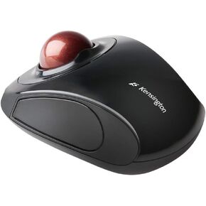 Kensington Orbit Wireless Mobile Trackball, 2.4 Ghz Frequency/30 Ft Wireless Range, Left/Right Hand Use, Black/red in Saudi Arabia