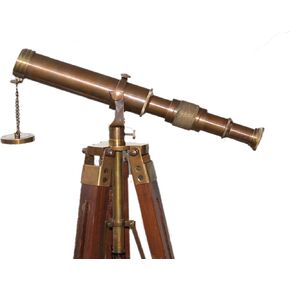 PARIJAT HANDICRAFT 10" Travel Telescope with Stable Tripod Vintage Brass Telescope on Tripod Stand Telescope for Home Decor, Table Accessory & Travel, Hiking Accessory Perfect in Kuwait