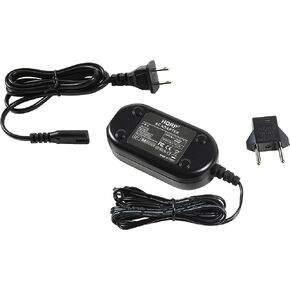 HQRP Replacement AC Adapter/Charger Compatible with JVC GR-SXM37U, GRSXM37U, GZ-MG435HUS, GZMG435HUS Camcorder with USA Cord & Euro Plug Adapter in Saudi Arabia