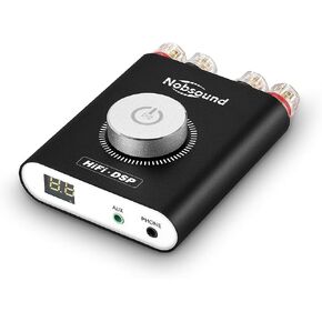 Nobsound NS-20G 200W Mini Bluetooth 5.0 Power Amplifier 2.0 Channel Wireless Receiver Hi-Fi DSP Stereo Headphone Audio Amp LED Display in Kuwait