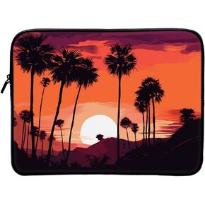 حافظة Sunset Lover Mac Book Pro مقاس 16 بوصة - حافظة كمبيوتر محمول بتصميم الشاطئ - حافظة كمبيوتر محمول توضيحية لـ Mac in Kuwait