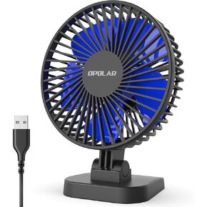 vinmax [مروحة مكتب USB] مروحة صغيرة محمولة - مروحة مكتب هادئة قابلة للتعديل لطاولة سطح المكتب in Kuwait