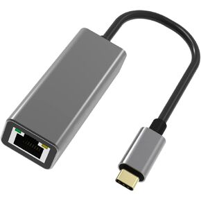 KIHENG USB C to Ethernet Adapter, RJ45 to USB C Thunderbolt 3/Type-C Gigabit Ethernet LAN Network Adapter Compatible for Windows, MacBook, macOS, Mac Pro Mini, Laptop, PC and More in Kuwait