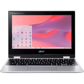 جهاز Chromebook 11 C771T متين ومقاوم للانسكاب، ومعالج Intel Celeron 3855U، وشاشة لمس عالية الدقة مقاس 11.6 بوصة، وذاكرة LPDDR3 سعة 4 جيجابايت، وذاكرة eMMC سعة 32 جيجابايت، ومتانة MIL-STD 810G، وWiFi، وبلوتوث، وGoogle Chrome