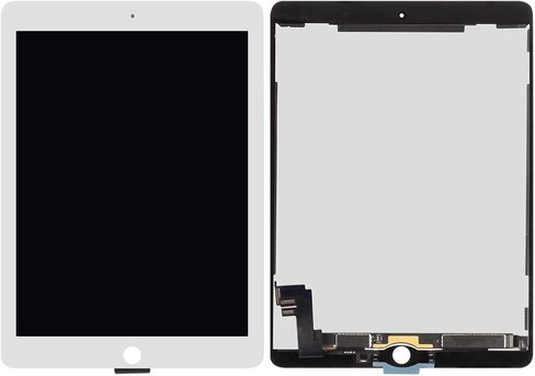 A-MIND for iPad Air 2 9.7" A1566 A1567 2014 2nd Gen LCD Display Touch Screen Digitizer Replacement Assembly Tablet Front Panel & LCD Screen Repair,with Tool Set + Screen Protector (White) in Kuwait
