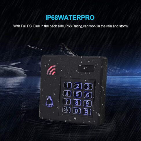 HFeng IP68 لوحة مفاتيح التحكم بالدخول RFID المقاومة للماء ويجاند 26 باب نظام التحكم في الدخول في الهواء الطلق مقاومة للمطر 125 كيلو هرتز مع 10 قطع EM4100 لوحات مفاتيح in Saudi Arabia