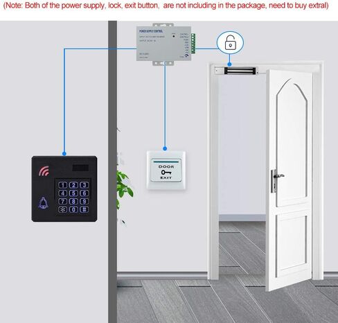 HFeng IP68 لوحة مفاتيح التحكم بالدخول RFID المقاومة للماء ويجاند 26 باب نظام التحكم في الدخول في الهواء الطلق مقاومة للمطر 125 كيلو هرتز مع 10 قطع EM4100 لوحات مفاتيح in Saudi Arabia