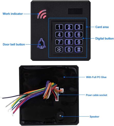 HFeng IP68 لوحة مفاتيح التحكم بالدخول RFID المقاومة للماء ويجاند 26 باب نظام التحكم في الدخول في الهواء الطلق مقاومة للمطر 125 كيلو هرتز مع 10 قطع EM4100 لوحات مفاتيح in Saudi Arabia
