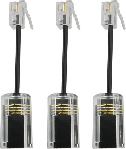 ZZLZX Telephone Cord Detangler 3PCS Black Anti-Tangle Telephone Handset Cable 360 Degree Rotating Landline Swivel Cord, Phone Cord Detangler in Saudi Arabia