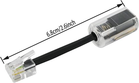 ZZLZX Telephone Cord Detangler 3PCS Black Anti-Tangle Telephone Handset Cable 360 Degree Rotating Landline Swivel Cord, Phone Cord Detangler in Saudi Arabia