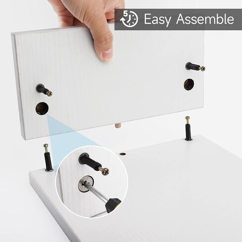 Zucabape Monitor Stand White, Wood Computer Monitor Riser,2 Tiers Desktop Stands 16.5 Inch Multifunctional Desk Storage Organizer for Laptop/Printer/PC/Notebook/keyboard Home Office in Kuwait