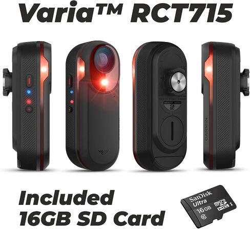 Garmin Varia Cycling Rearview Radar with Visual and Audible Alerts for Vehicles and Wearable4U Bundle in Kuwait