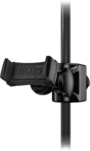 IK Multimedia iKlip Xpand Mini mic Stand Phone Holder, Compatible with iPhone & Android Smartphones 3.5" to 6", with Adjustable 360° Swivel in Kuwait