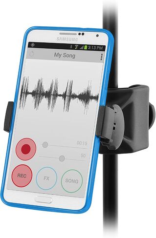 IK Multimedia iKlip Xpand Mini mic Stand Phone Holder, Compatible with iPhone & Android Smartphones 3.5" to 6", with Adjustable 360° Swivel in Kuwait