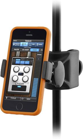 IK Multimedia iKlip Xpand Mini mic Stand Phone Holder, Compatible with iPhone & Android Smartphones 3.5" to 6", with Adjustable 360° Swivel in Kuwait