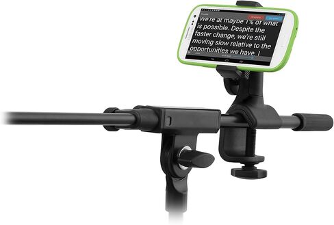 IK Multimedia iKlip Xpand Mini mic Stand Phone Holder, Compatible with iPhone & Android Smartphones 3.5" to 6", with Adjustable 360° Swivel in Kuwait