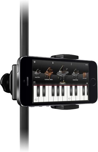 IK Multimedia iKlip Xpand Mini mic Stand Phone Holder, Compatible with iPhone & Android Smartphones 3.5" to 6", with Adjustable 360° Swivel in Kuwait