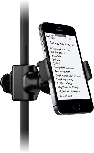 IK Multimedia iKlip Xpand Mini mic Stand Phone Holder, Compatible with iPhone & Android Smartphones 3.5" to 6", with Adjustable 360° Swivel in Kuwait
