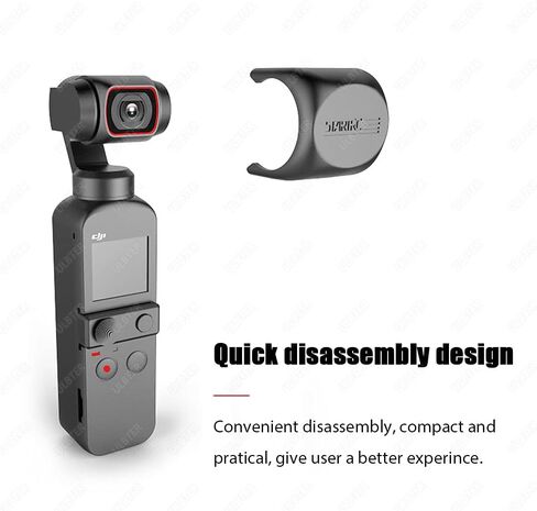غطاء العدسة لـ DJI OSMO Pocket 2 + غطاء العدسة + ملحقات كاميرا الحبل اليدوي عدسة كومبو واقي من الشمس يمنع الوهج in Saudi Arabia