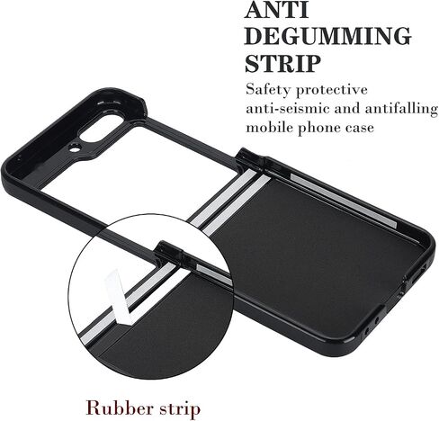 XIZYO for Samsung Galaxy Z Flip 5 Case, Samsung Z Flip 5 Case with Ring Cute Aesthetic Leather Case for Women Men Diamond-Shaped Pattern Shockproof Protective Bumper Cover, White in Kuwait