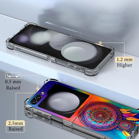 Galaxy Z Flip 5 Case,Beautiful Rose Flowers Drop Protection Shockproof Case TPU Full Body Protective Scratch-Resistant Cover for Samsung Galaxy Z Flip 5 in Saudi Arabia