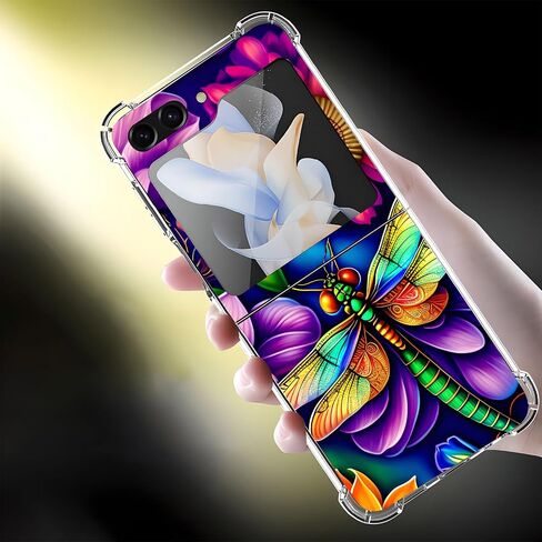 Galaxy Z Flip 5 Case,Beautiful Rose Flowers Drop Protection Shockproof Case TPU Full Body Protective Scratch-Resistant Cover for Samsung Galaxy Z Flip 5 in Saudi Arabia