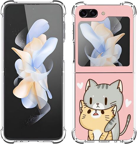 Galaxy Z Flip 5 Case,Beautiful Rose Flowers Drop Protection Shockproof Case TPU Full Body Protective Scratch-Resistant Cover for Samsung Galaxy Z Flip 5 in Saudi Arabia