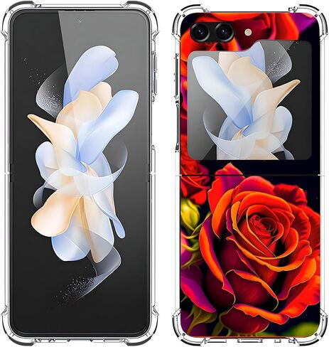 حافظة Beaucov Galaxy Z Flip 5، حافظة ملونة ماندالا زهرية Dream Catcher للحماية من السقوط، حافظة مقاومة للصدمات، غطاء حماية كامل للجسم من مادة TPU لهاتف Samsung Galaxy Z Flip 5 in Kuwait