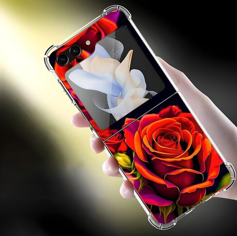 حافظة Beaucov Galaxy Z Flip 5، حافظة ملونة ماندالا زهرية Dream Catcher للحماية من السقوط، حافظة مقاومة للصدمات، غطاء حماية كامل للجسم من مادة TPU لهاتف Samsung Galaxy Z Flip 5 in Kuwait