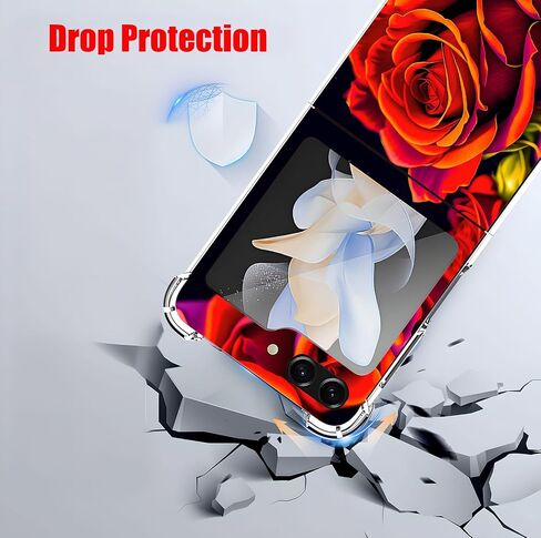 حافظة Beaucov Galaxy Z Flip 5، حافظة ملونة ماندالا زهرية Dream Catcher للحماية من السقوط، حافظة مقاومة للصدمات، غطاء حماية كامل للجسم من مادة TPU لهاتف Samsung Galaxy Z Flip 5 in Kuwait