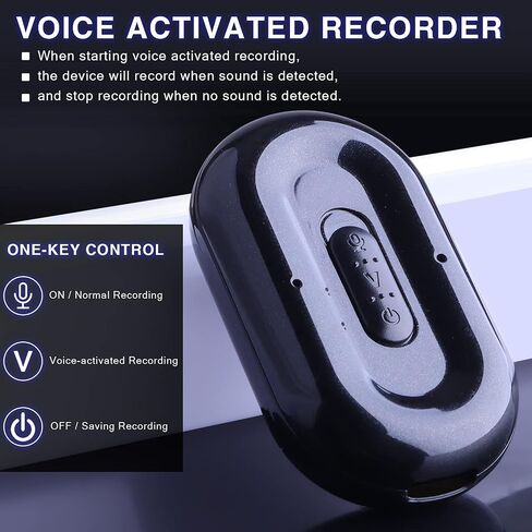 32GB Digital Voice Recorder Voice Activated Recorder with Playback, 100 Hours Battery Time 384 Hours Recording Capacity, Small Tape Recorder for Lectures, Meetings, Interviews in Saudi Arabia