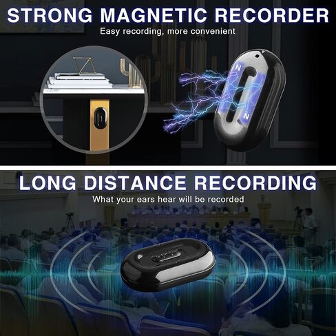32GB Digital Voice Recorder Voice Activated Recorder with Playback, 100 Hours Battery Time 384 Hours Recording Capacity, Small Tape Recorder for Lectures, Meetings, Interviews in Saudi Arabia