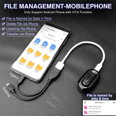 32GB Digital Voice Recorder Voice Activated Recorder with Playback, 100 Hours Battery Time 384 Hours Recording Capacity, Small Tape Recorder for Lectures, Meetings, Interviews in Saudi Arabia