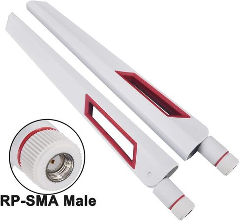 Dual Band 2.4GHz 5GHz Antenna, 5dBi SMA Male for SDR and FPV, 2-Pack in Kuwait