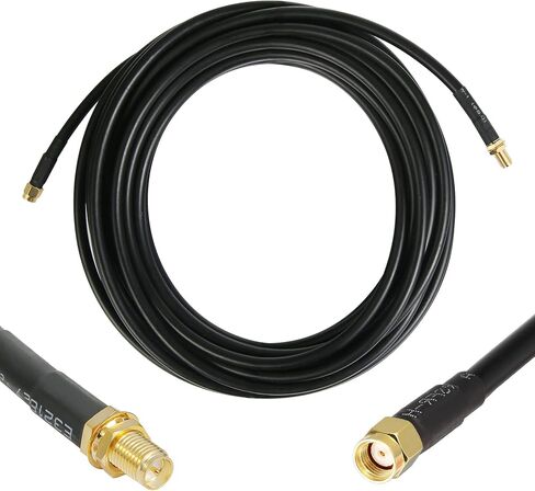 كابل تمديد WIZACE بطول 3 أقدام RP-SMA ذكر إلى RP-SMA أنثى S-LMR240 (50 أوم)، وصلة محورية من النحاس النقي منخفضة الخسارة لجهاز توجيه WiFi وبطاقة الشبكة اللاسلكية وكاميرا IP ونقطة اتصال منجم إلى الهوائي in Kuwait