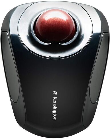 Kensington Orbit Wireless Mobile Trackball, 2.4 Ghz Frequency/30 Ft Wireless Range, Left/Right Hand Use, Black/red in Saudi Arabia