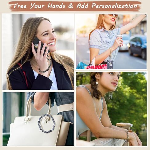 OUTXE Phone Wrist Strap - 8 × Phone Tether Tabs, 4 × Silicone Phone Wrist Lanyard, Women Phone Wristlet Strap Compatible with All Smartphone in Saudi Arabia