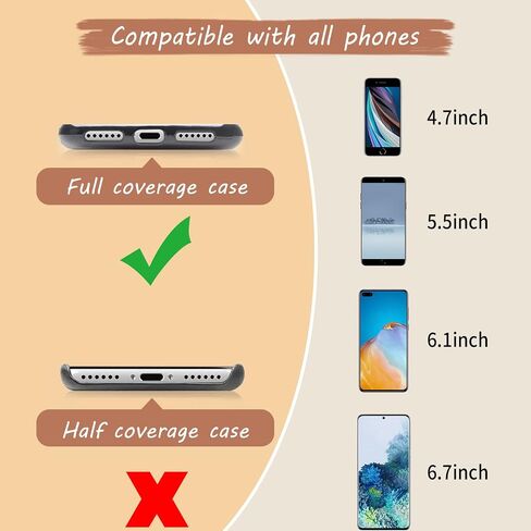 OUTXE Phone Wrist Strap - 8 × Phone Tether Tabs, 4 × Silicone Phone Wrist Lanyard, Women Phone Wristlet Strap Compatible with All Smartphone in Saudi Arabia