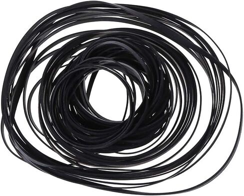 yuanhaourty 50PCS Universal Mix Cassette Tape Machine Rubber Belts Assorted Common Flat Belt for Recorders DVD Drive in Saudi Arabia