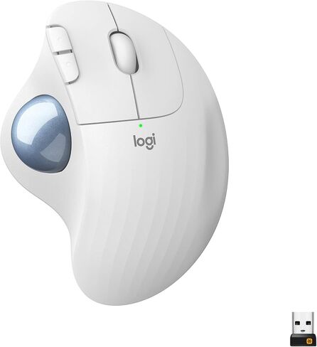 لوجيتك Ergo M575 ماوس كرة التتبع اللاسلكي للأعمال - جرافيت | تحكم سهل بالإبهام، تصميم مريح، Logi Bolt مؤمن، بلوتوث، معتمد عالميًا، متوافق مع Windows Mac Chrome Linux in Kuwait
