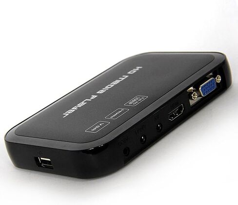 Buyee Buyee Portable Full 1080p Hd مشغل وسائط متعددة 3 مخارج Hdmi، Vga، Av، 2 مدخل بطاقة اس دي وقارئ يو اس بي للأقراص الصلبة أو القلم، تشغيل تلقائي رقمي وتشغيل حلقي in Kuwait