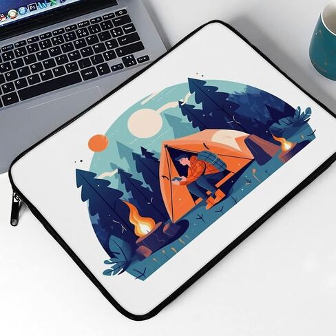 Camper Mac Book Pro 14" Sleeve - Nature Laptop Sleeve - Art Mac Book Sleeve in Saudi Arabia