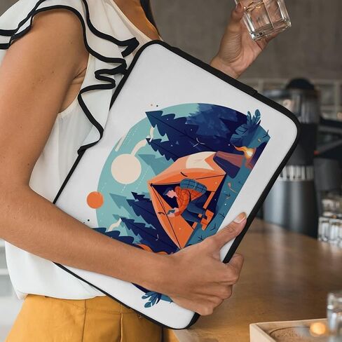 Camper Mac Book Pro 14" Sleeve - Nature Laptop Sleeve - Art Mac Book Sleeve in Saudi Arabia