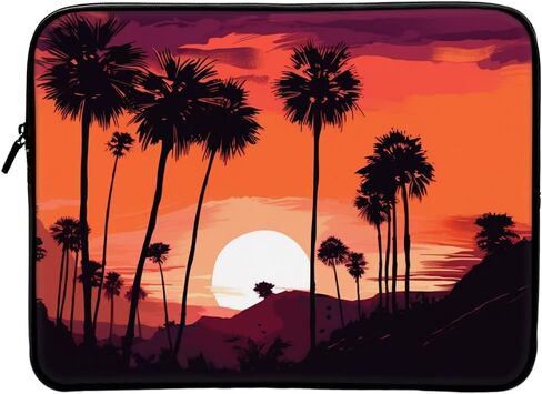 حافظة Sunset Lover Mac Book Pro مقاس 16 بوصة - حافظة كمبيوتر محمول بتصميم الشاطئ - حافظة كمبيوتر محمول توضيحية لـ Mac in Kuwait
