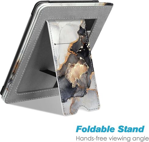 Fintie Stand Case for 6" Kindle Paperwhite 10th Gen 2018, Vintage Brown | Foldable Kickstand PU Leather Cover, Card Slot &Hand Strap, Auto Sleep/Wake,Also fit All Paperwhite Generations Prior to 2018 in Kuwait